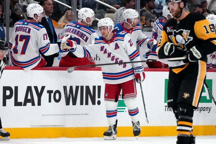 Adam Fox leads Rangers past Penguins 6-1 in coach Mike Sullivan’s return to Pittsburgh